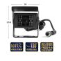 RVS RVS-7709900Q 620 TVL Backup Camera System with Waterproof Quad View Monitor, 2.5mm Lens RVS-7709900Q by RVS Systems