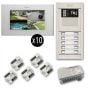 Alpha VKGB2-P7-10AS 10-Unit Touchscreen Video Entry Intercom Kit VKGB2-P7-10AS by Alpha