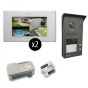 Alpha VKGB2-P7-2FS 2 Unit Touchscreen Video Entry Intercom Kit VKGB2-P7-2FS by Alpha