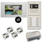 Alpha VKGB2-P7-8AF 8 Unit Touchscreen Video Entry Intercom Kit VKGB2-P7-8AF by Alpha