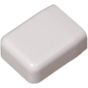 Wire Trak FMEC500I Raceway Fitting End Cap, Ivory FMEC500I by Wire Trak