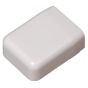 Wire Trak FMEC375W Raceway Fitting, End Cap, White FMEC375W by Wire Trak