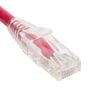 ICC ICPCST01RD Patch Cord, CAT 6, Clear Boot, 1' Red ICPCST01RD by ICC