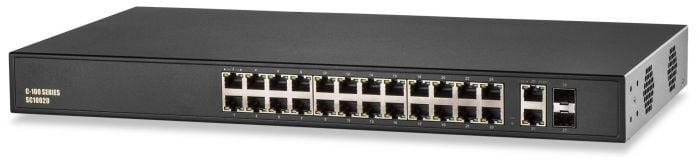 West Penn SC10020 24 Port Fast Ethernet PoE+ Unmanaged Switch SC10020 by West Penn