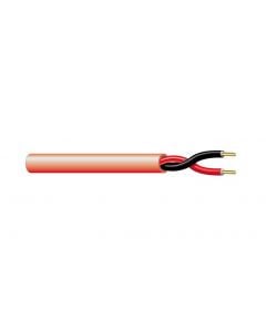 West Penn 980RD0500 1P 18G Solid Unshielded Fire Alarm Cable, Red, 500'