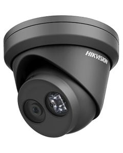 Hikvision DS-2CD2343G0-IB-2-8mm 4 Megapixel Outdoor Network IR Turret Camera, 2.8mm Lens, Black Housing