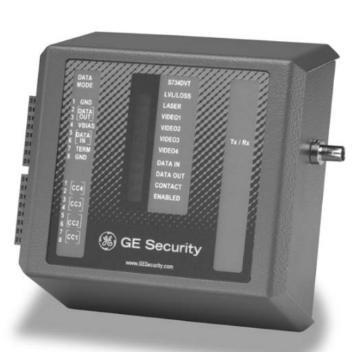 GE Security S7734DVR-RFC1 SM Video & 2-Way 2-Channel MPD Data, TX, Rack, 2-Fiber S7734DVR-RFC1 by Interlogix