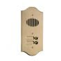 Comelit 3010/2/R Roma Series Brass Audio Entrance Panel with 10 Push-Buttons on 2 Rows 3010/2/R by Comelit