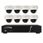 Speco ZIPL88D2 8 Channel NVR with 2TB and 8 Full HD 1080p Outdoor IR Dome Cameras ZIPL88D2 by Speco