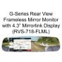 RVS Systems RVS-718500-07 480 TVL Tailgate Camera, Mirror Monitor with Compass and Temperature, 33ft Cable RVS-718500-07 by RVS Systems