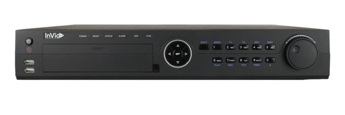 InVid UN1A-32X16-24TB 32 Channels 4K Network Video Recorder with 16 Plug & Play Ports, 4 HD Bays, 24TB UN1A-32X16-24TB by InVid