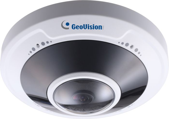 Geovision GV-FER5702 5MP H.265 Super Low Lux WDR Pro IR Fisheye Rugged IP Camera with 1.4mm Lens 84-FER572W-0010 by Geovision