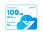 Luminys LCL-12DATA100GP LumiCloud 4G Data 100GB Puerto Rico, 12 Month Data Plan LCL-12DATA100GP by Luminys
