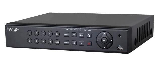 InVid PN1A-4X4-3TB 4 Channel 4K Network Video Recorder with 4 Plug & Play Ports, 3TB PN1A-4X4-3TB by InVid