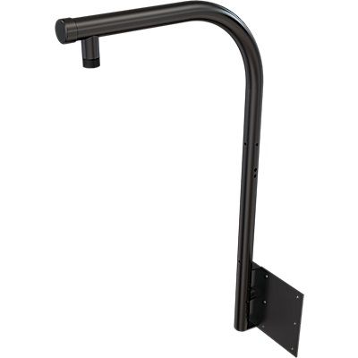 Crimson RW24 Heavy Duty Wall/Parapet Mount with 1.5" NPT Threaded Interface, Black RW24 by Crimson