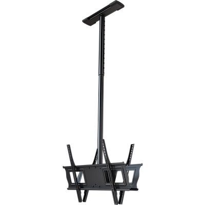Crimson C63D-60A Complete Ceiling Installation Kit with 3’ to 5’ Drop Adjustment for 37" to 75" Dual Back to Back Screens, Black C63D-60A by Crimson