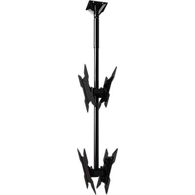 Crimson C2K55DV Dual Back to Back Screen Ceiling Mounted Monitor System with VESA Mounting Interface for 32" to 55" Displays, Black C2K55DV by Crimson
