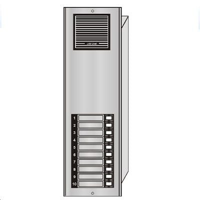 LEE DAN ES-010 10 Button Flush Mount Economy Style Apartment Lobby Panel ES-010 by LEE DAN