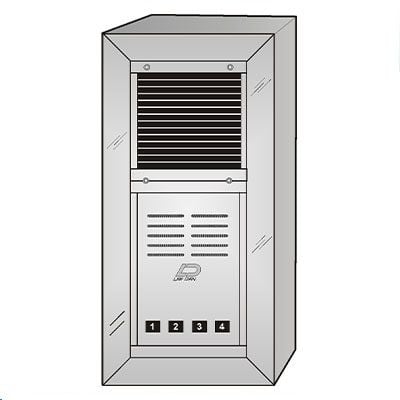 LEE DAN VS-004ST 4 Button Surface Mount VAN-GUARD Vandal-Resistant Apartment Entry Panel VS-004ST by LEE DAN