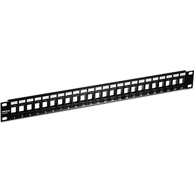 TRENDnet TC-KP24 24 Port Blank Keystone 1U Patch Panel TC-KP24 by TRENDnet
