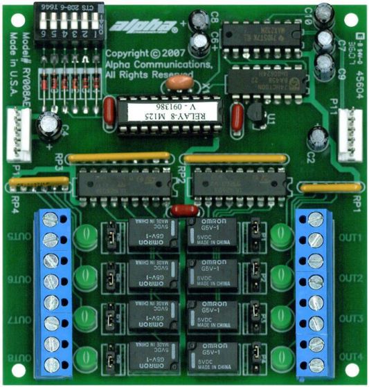 Alpha RY008AE 8 Outputs Signal Relay Board RY008AE by Alpha