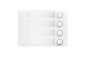 Urmet 1168-14W 4-Button Front Panel, Alpha, White 1168-14W by Urmet