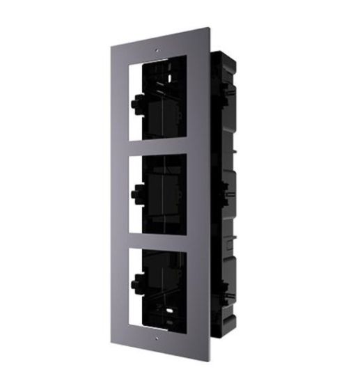 Hikvision DS-KD-ACF3-Plastic 3-Module Flush Mount Accessory (Plastic) for DS-KD8003-IMEx DS-KD-ACF3-Plastic by Hikvision