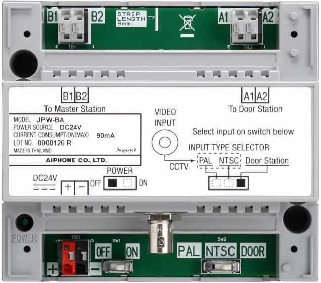 Aiphone JPW-BA Long Distance / CCTV Camera Adaptor JPW-BA by Aiphone