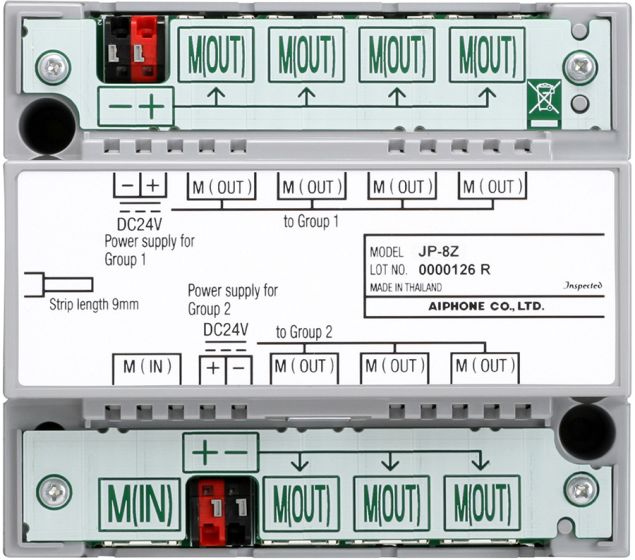 Aiphone JP-8Z Distribution Adaptor for Video Sub Master Stations JP-8Z by Aiphone