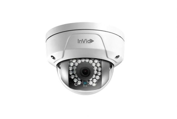 InVid ULT-P4DRIRA28 4 Megapixel IP Plug & Play Outdoor IR Mini Dome Camera, 2.8mm ULT-P4DRIRA28 by InVid