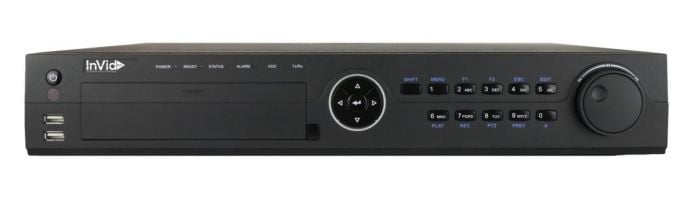 InVid UN1A-16X16L-12TB 16 Channels 4K Network Video Recorder with 16 Plug & Play Ports, 4 HD Bays, 12TB UN1A-16X16L-12TB by InVid