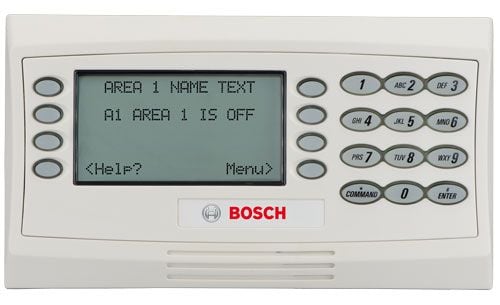 Bosch D1260W LCD Keypad w/ White Classic Case D1260W by Bosch