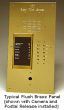 Alpha VI404S004D 4 Button Brass Panel with Surface Side Bends, Built-In Alphabetical Directory VI404S004D by Alpha