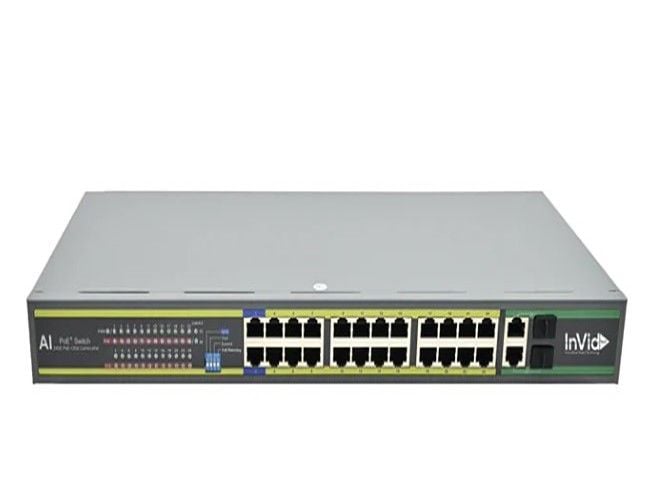 InVid ULT-POE24-2B 24 Port Switch + 2 PoE Switch ULT-POE24-2B by InVid