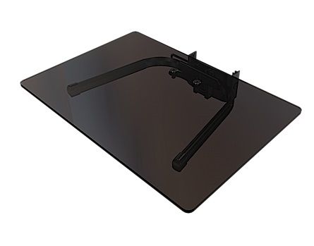Crimson MSG Tempered Glass Shelf for Carts or Stands, Black MSG by Crimson