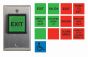 Camden Door Controls CM-30U-DP Square LED Illuminated Push/Exit Switch, DPDT Multi-Label Version, 12/28 Volt CM-30U-DP by Camden Door Controls