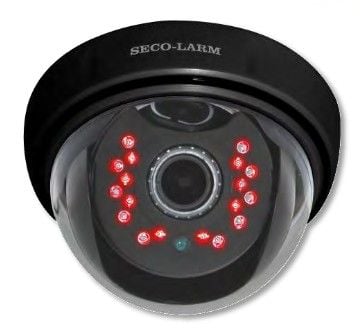 Seco-Larm EV-2221-N3BQ Indoor IR Dome Camera, 3.6mm, 18 IR LEDs, 420 TV Lines EV-2221-N3BQ by Seco-Larm