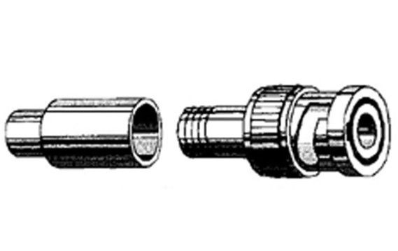 Vitek VT-BNC-CMP-CRMP10 BNC Compression Crimp-On Connector 75 Ohm, 10 Pack VT-BNC-CMP-CRMP10 by Vitek