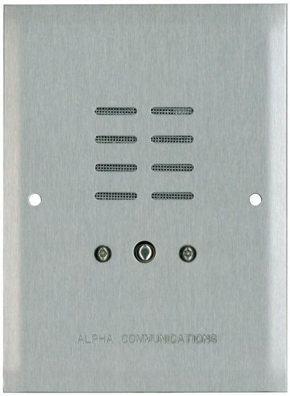 Alpha OR502SS 1 Button Remote Station use with IH101 Flush Back Box/IH102 Flush Mounting Ring/IH700G Surface Back Box, Stainless Steel OR502SS by Alpha