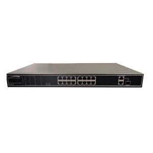 Speco P16S18 18 Port Switch with 16 Port PoE 802.3at, 180W P16S18 by Speco