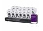 Vivotek V5K12T4B4 16 Channel NVR with 4TB HDD with 12x 5 Megapixel Turret Cameras Kit V5K12T4B4 by Vivotek