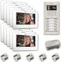 Alpha VKGB2-7-10AS 10 Unit Touchscreen Video Entry Intercom Kit VKGB2-7-10AS by Alpha