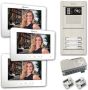 Alpha VKGB2-7-3AF 3 Unit Touchscreen Video Entry Intercom Kit VKGB2-7-3AF by Alpha