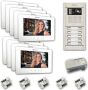 Alpha VKGB2-7-9AS 9 Unit Touchscreen Video Entry Intercom Kit VKGB2-7-9AS by Alpha