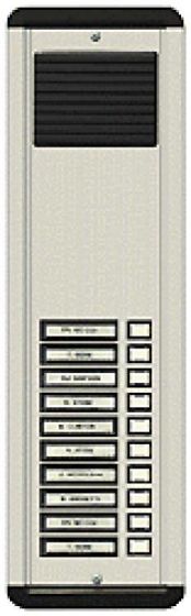 Alpha AM612-10 10 Plastic Buttons L/S Panel, Flush, Aluminum AM612-10 by Alpha