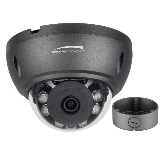 Speco HTD5TG 5 Megapixel Outdoor IR HD-TVI Dome Camera with Junction Box, 2.8mm Lens HTD5TG by Speco