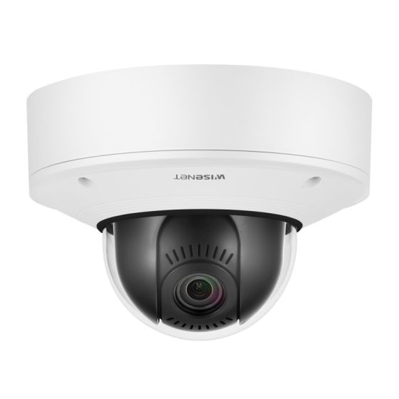 Samsung XNV-8081Z 5 Megapixel Vandal-Resistant Outdoor Network Dome PTRZ Camera, 3.6-9.4mm Lens XNV-8081Z by Hanwha Vision