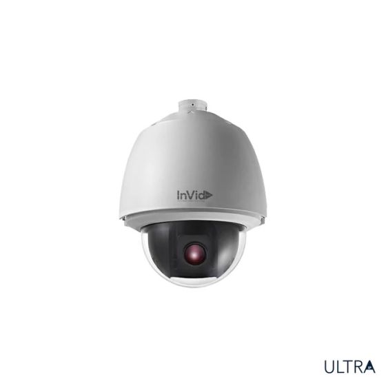 InVid ULT-P2PTZ25T 2 Megapixel Day/Night Outdoor IP PTZ Camera with Tinted Dome Cover, 25x Lens ULT-P2PTZ25T by InVid