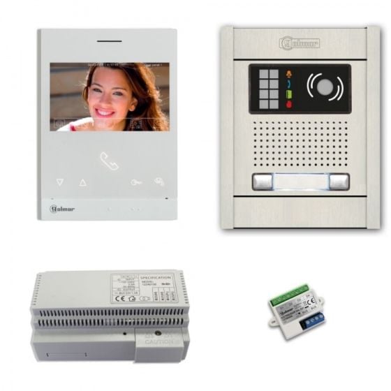 Alpha VKG2-2AS 2-Unit Video Intercom Kit with Aluminum Surface Entry Panel VKG2-2AS by Alpha