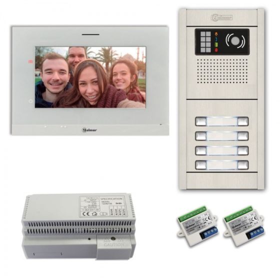 Alpha VKG2-A7-8AF 8-Unit Video-Intercom Kit with Aluminum Flush Entry Panel VKG2-A7-8AF by Alpha